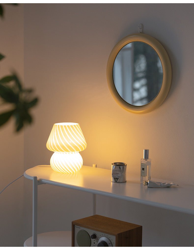  - Ever Lasting - Wooden Circle Mirror / White - Mirror - Ever Lasting