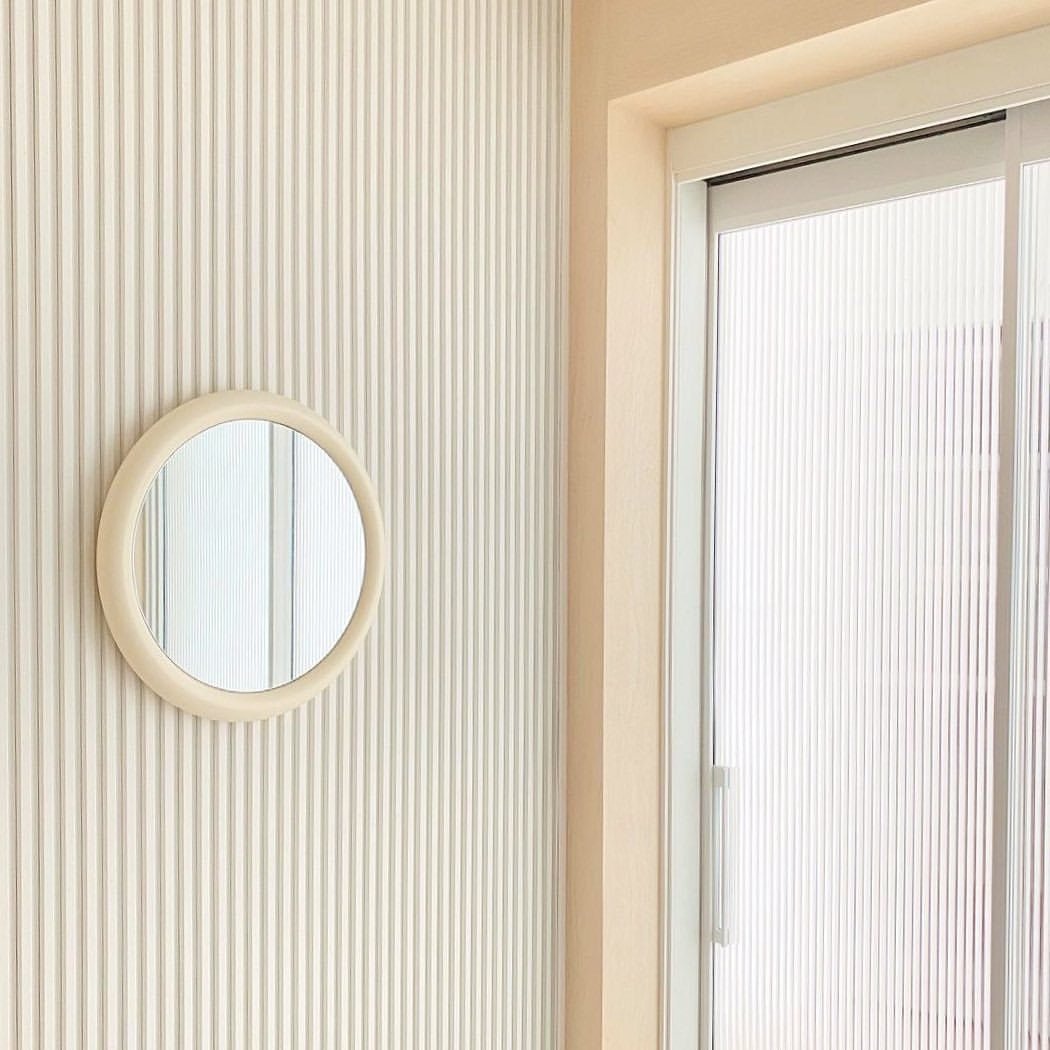  - Ever Lasting - Wooden Circle Mirror / White - Mirror - Ever Lasting