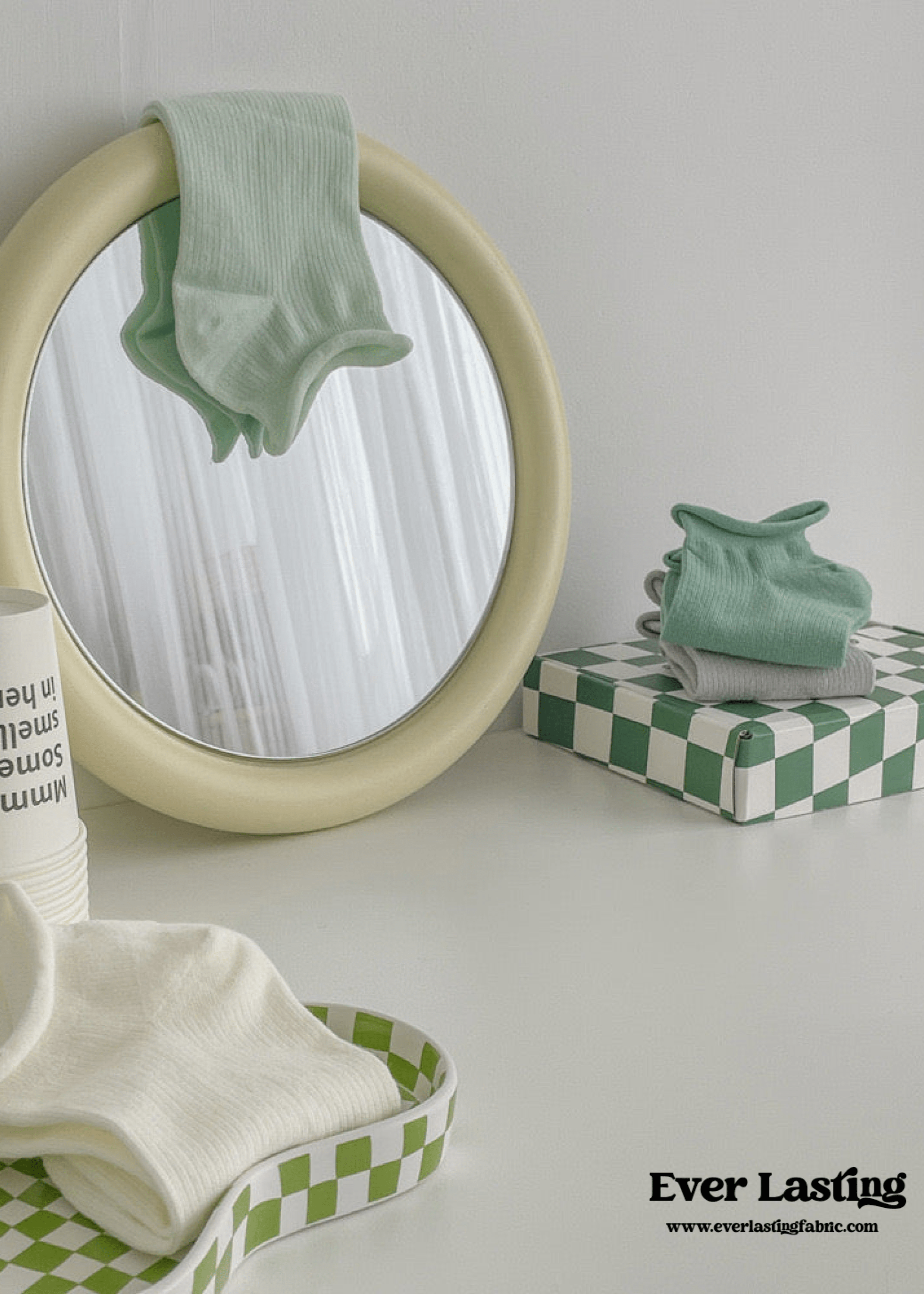  - Ever Lasting - Wooden Circle Mirror / White - Mirror - Ever Lasting