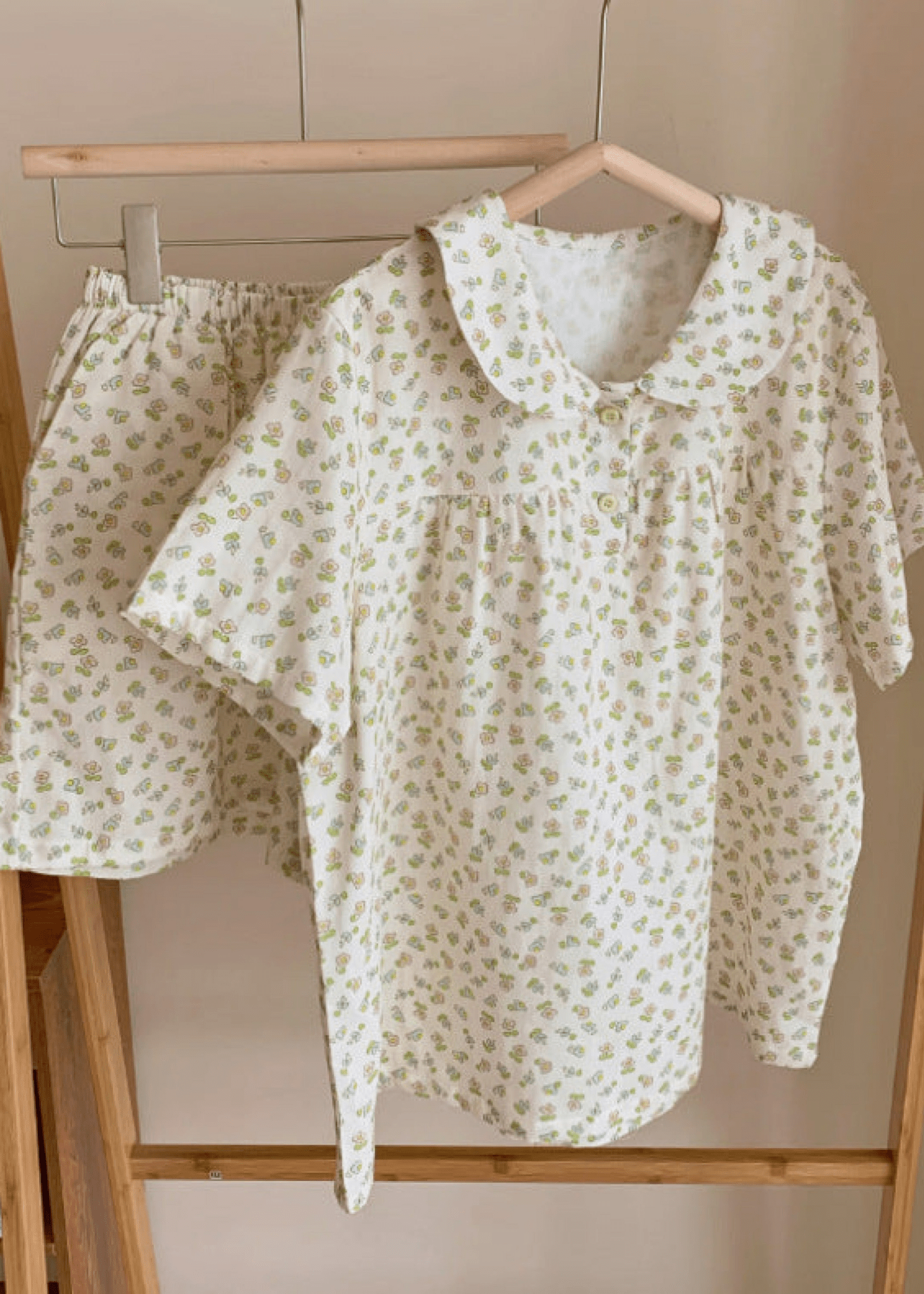 Yellow Floral Short Sleeves Shorts Pajama Set - Ever Lasting