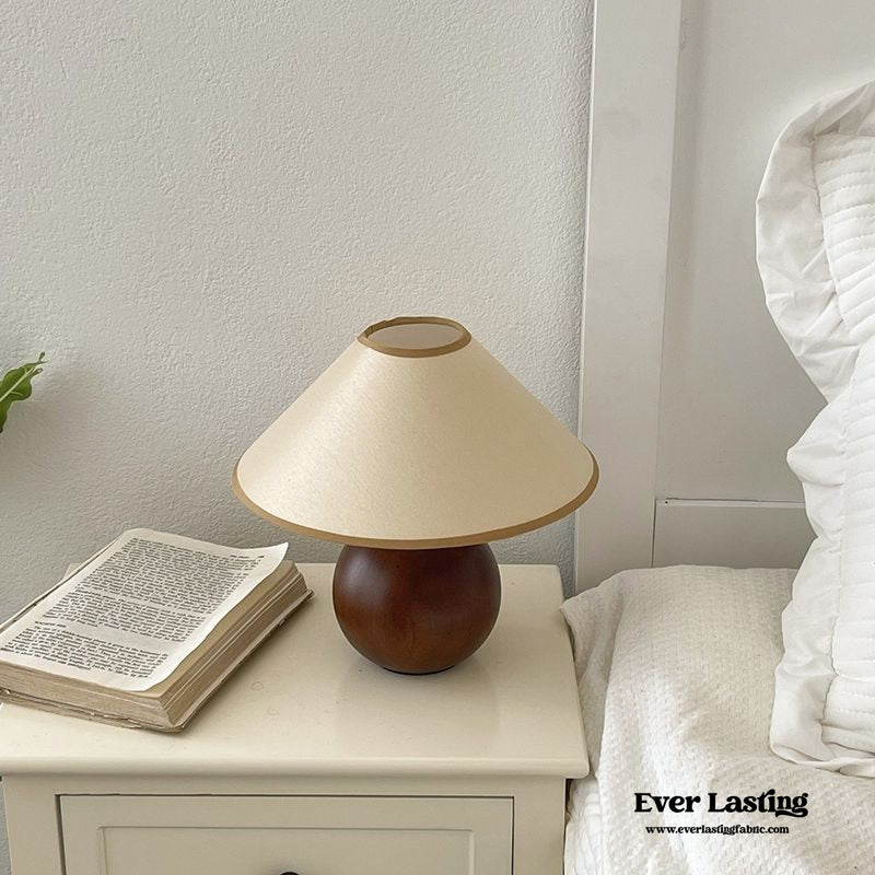 Yellow Round Pleated Wooden Lamp (3 Colors) Light